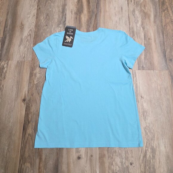 Life is Good Retriever Dog Water Women's Crusher Crew Tee Shirt - Picture 6 of 7